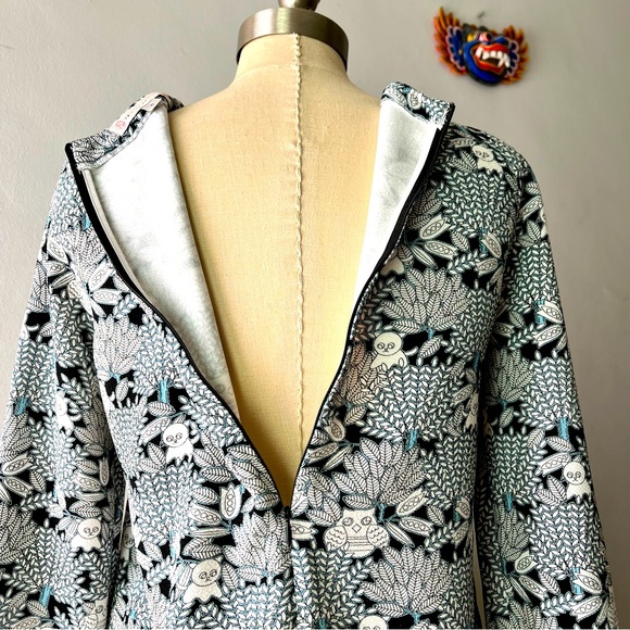 Anthropologie: Paul & Joe Sister Cat & Owl Blouse•Sz 2 - Picture 6 of 11
